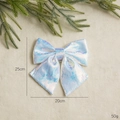 Sparkling pink sequin Christmas bow ornament, 25x20cm festive hanging decoration - Multicolor 20X25CM Sequin Bow