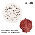 Seashell silicone mold for fondant, size 6x6x1.5cm, perfect for DIY baking decoration - Number 2 / Gray