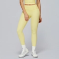 High-waisted push up yoga leggings and sports bra set in vibrant lemon yellow color - S / Bottoms / Goose Yellow