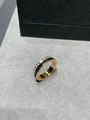 Classic multi-layer ring in 18K rose gold and black finish with sparkling gemstones - Rose Gold Black Medium Edition