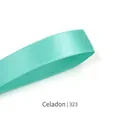 Celadon green 6mm high-density polyester satin ribbon in color code 323 for gift packaging - Celadon(323)