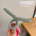 Elegant 11cm Morandi green acrylic shark hair claw clip with a matte finish and metal spring - 11.0x5.0cm / 14# Light Green Acrylic Large