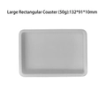 Large rectangular silicone resin mold for 132x91mm coaster trays weighing 50g - Large Rectangle Mold