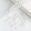 Iridescent butterfly glass crystal pendants for DIY jewelry making in clear rainbow finish - Imported Colorful