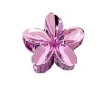 Metallic pink plumeria flower hair claw clip with a glossy mirror finish surface - 4# Purple / Purple