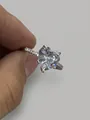 Bague Coeur Zircone Argent K Blanc (DZ-906)