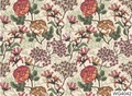Floral watercolor nail water slide decal with pink roses and vintage botanical design WG4042 - WG4042