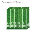 Set of 10 American football field paper napkins for Super Bowl party table decor - Paper Napkins Type A 10PCS