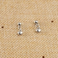 Gros plan de boucles d'oreilles en acier inoxydable avec pendentifs en cœur - Style Coeur (Couleur Acier 9#)
