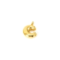 Polished gold stainless steel letter C pendant charm for personalized necklace - Letter C / Gold