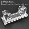 Acrylic transparent dual bracelet stand holder with double 16mm wide slots - No. 5 Thickened Bracelet Stand