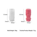 Silicone mold for European style textured pillar candles with wave relief pattern - Wave Pattern