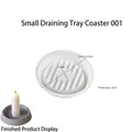 Circular striped silicone mold for DIY resin coasters and candle bases, 10cm diameter - Small (Diameter 10cm)