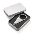 Premium silver stainless steel bottle opener in a metal gift box with black lining - Silver (Character Maofeng Boxed)