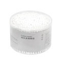 Dual-head cotton swabs in a round transparent box for makeup and cleaning - White Round Head 400-Pack Boxed