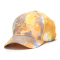 Casquette baseball tie-dye colorée pour enfants avec couronne en strass - Style Couronne Tie-Dye Orange Jaune (C)