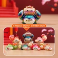 Set de jouets panda bao bao blind box avec 6 modèles et 1 figurine cachée - Série Crabe de la Chance (-227) / Boîte de Set Complet (Set de 6)