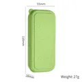 Grass green storage case for short handle spoons, weight 27g and 110x55x28mm dimensions - Green Box