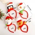 Lot de serre-têtes de Noël avec pingouin, bonhomme de neige, ours polaire et pain d'épices - Ensemble Pingouin + Bonhomme de Neige + Ours + Bonhomme de Pain d'Épices