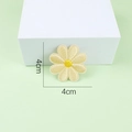 Yellow sunflower embroidery patch 4cm daisy floral sticker for DIY clothing decoration - Sunflower 2 / Yellow