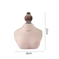 Buste présentoir bijoux en tissu rose avec lettrage Paris et hauteur de 22 cm - Mini Buste Imprimé