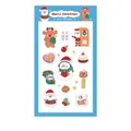 Set di adesivi natalizi a cartone animato con Babbo Natale e renne per decorazioni DIY - Adesivi Animali di Natale D