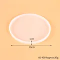 Round 19cm translucent silicone resin mold for DIY jewelry tray with 1cm depth - 19cm Round 60-409