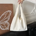 Sac hobo blanc avec broderie florale et texture de mousseline à volants - Blanc Cassé