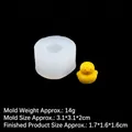Mini yellow duck silicone mold B646 for DIY resin art and miniature desktop decor - 3#B646 Mini Duck