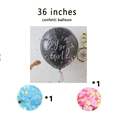 Grosse Boule Blanche De 36 Pouces + Deux Sacs De Confettis