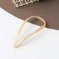 Minimalist cream yellow acetate U-shaped hair pin for elegant updo hairstyling - U-Shaped Beige