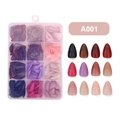 Coffret de 360 faux ongles amande brillants de 12 couleurs avec boîte de rangement incluse - Style Stiletto Long (A001) / 360 Pièces/Paquet