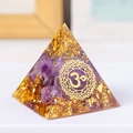 Lamina D'oro Ametista Con Rune (3 Cm)