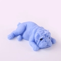Juguete antiestrés con diseño de perro carlino azul hecho de material TPR suave - Pug Azul Cielo