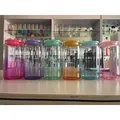 Set of six 12oz colorful gradient frosted glass sublimation mason jars with bamboo lids - 16OZ Gradient Color / Color Note