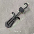 Dimensioni dettagliate del gancio per stivali in plastica nera, lunghezza 255mm - CY04136