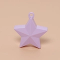 Star shaped lavender balloon weight plastic holder with top hanging ring for parties - Light Purple