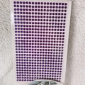 3mm purple round acrylic rhinestone sticker sheet for DIY car decoration and craft - 4mm / Deep purple