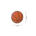 Orange basketball enamel pin 2.5CM cartoon metal brooch for bags and clothes - 70*Basketball Ball Pin