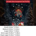 UV printed Christmas bell static window clings with gift boxes and snowflakes - Small Size【40*75CM】 / SDUV-343-1 Static Glue-Free