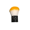 Brosse à ongles noire à pois argentés avec poils souples dégradés jaune et orange - Brosse À Poussière À Base Orange
