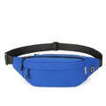 Blauwe sport heuptas voor hardlopen, reizen, outdoor casual borsttas en veelzijdige crossbody tas. - Eén maat / Saffierblauw