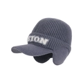 Berretto in maglia invernale con paraorecchie e logo STON grigio scuro per outdoor - Grigio