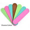 Close-up of colorful double-sided 9cm mini nail files in a neat fan-shaped arrangement - 9cm*2cm / Random Mixed Colors