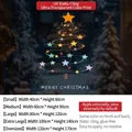 Christmas tree window sticker static cling in various sizes for holiday decoration - SDUV-223 [Static Glue-free] / Small [40*60CM]