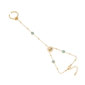 Bracelet bague en acier doré avec perles de turquoise et charme arbre de vie - Style Arbre de Vie et Turquoise (7#)