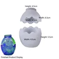 Stampo in silicone a righe in due pezzi per barattoli di stoccaggio e vasi da fiori - Scatola di immagazzinaggio dell'uovo