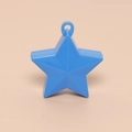 Blue star-shaped balloon weight made of durable plastic for Christmas party decor - Dark Blue