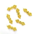 Set of six 14K gold-filled Tibetan Vajra pendants for DIY Buddhist jewelry making - Color Preserving Vajra / 18K Gold