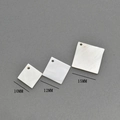 Detailed comparison of natural white shell square charms in sizes 10mm, 12mm, and 15mm - 10MM Square